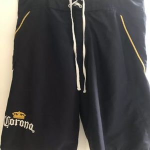 Corona Navy Blue Lined Swim Trunks Men's Size 36